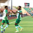 Samuel Chukwueze (L) set Nigeria on their way to a comfortable win over Sudan
