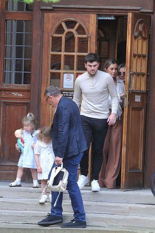 Guests were reportedly informed of the Crewe Registry Office's location by text message just hours before the ceremony