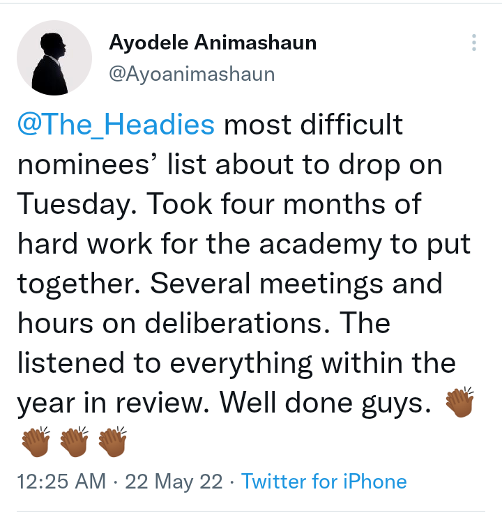 Ayo Animashahun's Twitter Account