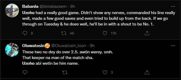 Francis Uzoho reactions