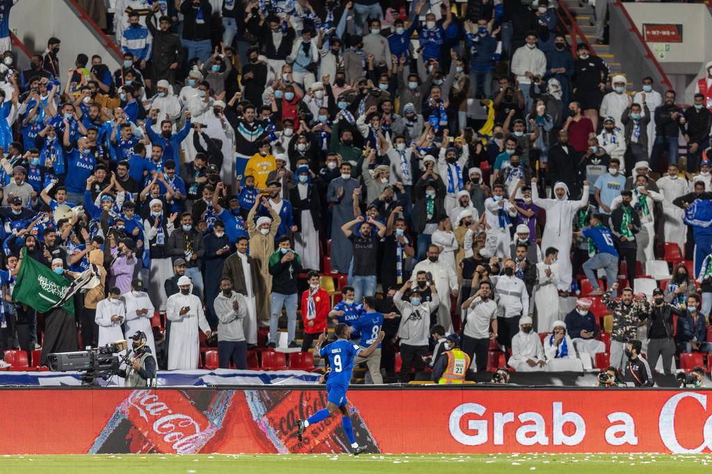 Ighalo celebrates with fans after scoring in the club World Cup quarter finals