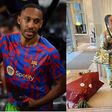 Aubameyang was visited by thieves and beaten in his Barcelona house.