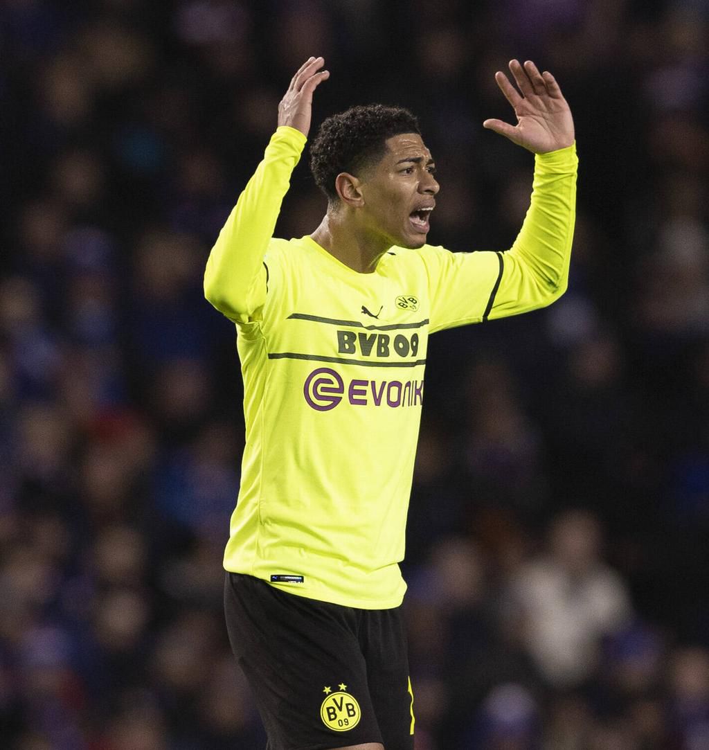 Jude Bellingham contributed all four Dortmund goals against Rangers