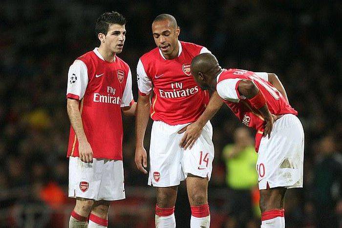 Fabregas and Henry during their Arsenal days.