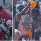 Okada riders bathe colleague