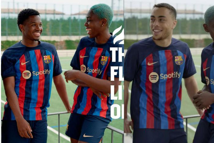 Asisat Oshoala models new Barcelona home jersey for 2022/23 season