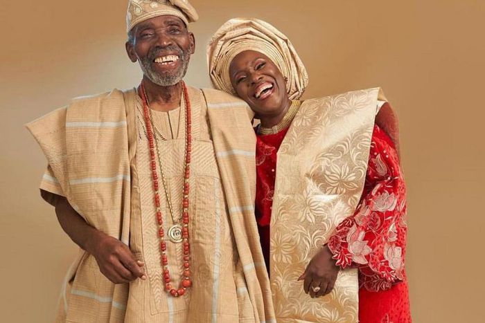 Nollywood veteran Olu Jacobs and wife Joke Silva [Instagram/StyledAseobi]