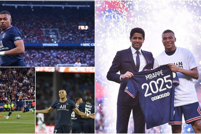 Kylian Mbappe celebrates new PSG contract with hat-trick against Metz