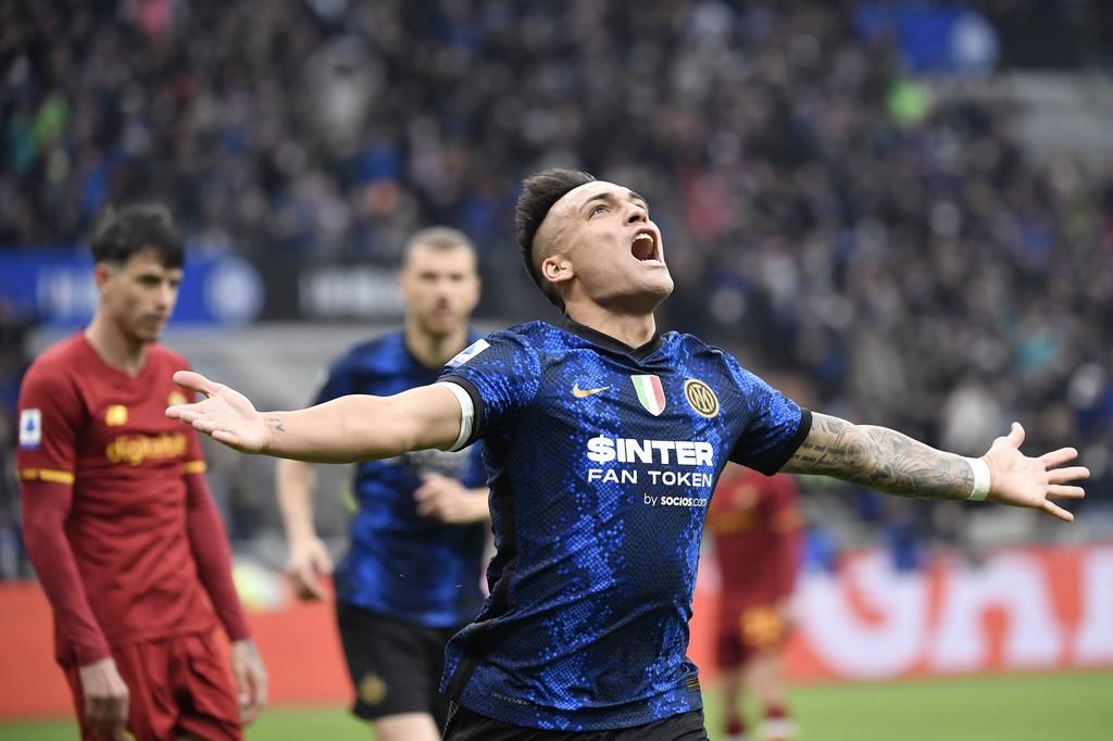 Lautaro Martinez scored against AS Roma on Saturday