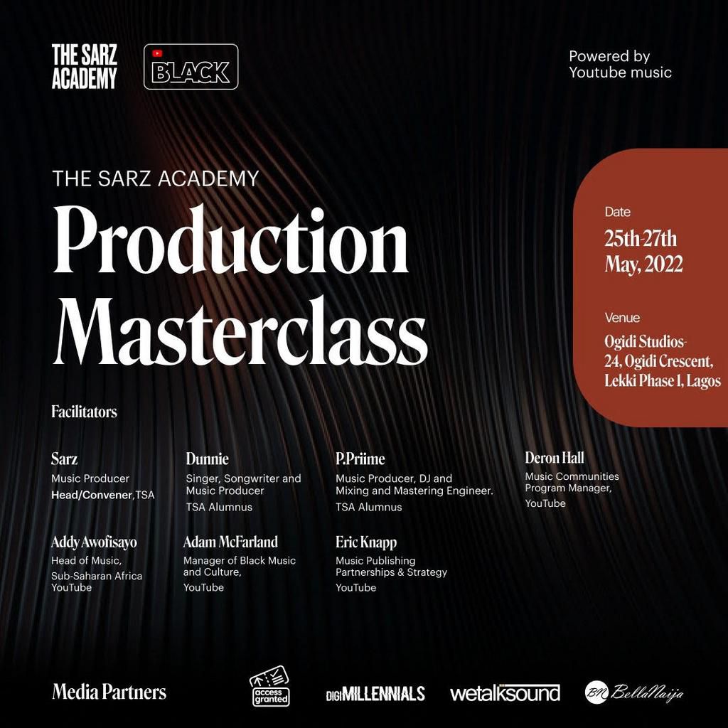 The Sarz Academy partners Youtube Music for the Future Insiders Program