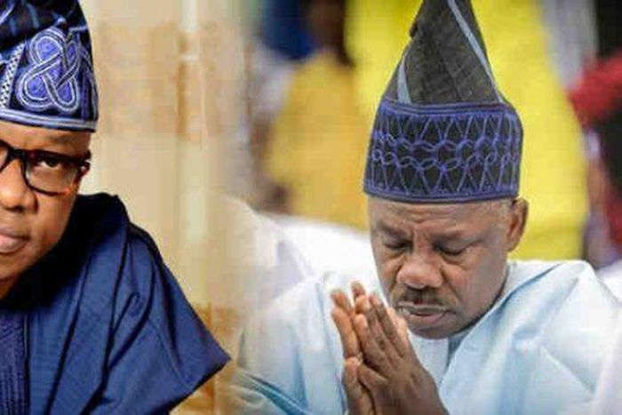 Governor Dapo Abiodun of Ogun State and his predecessor, Senator Ibikunle Amosun (PM News)