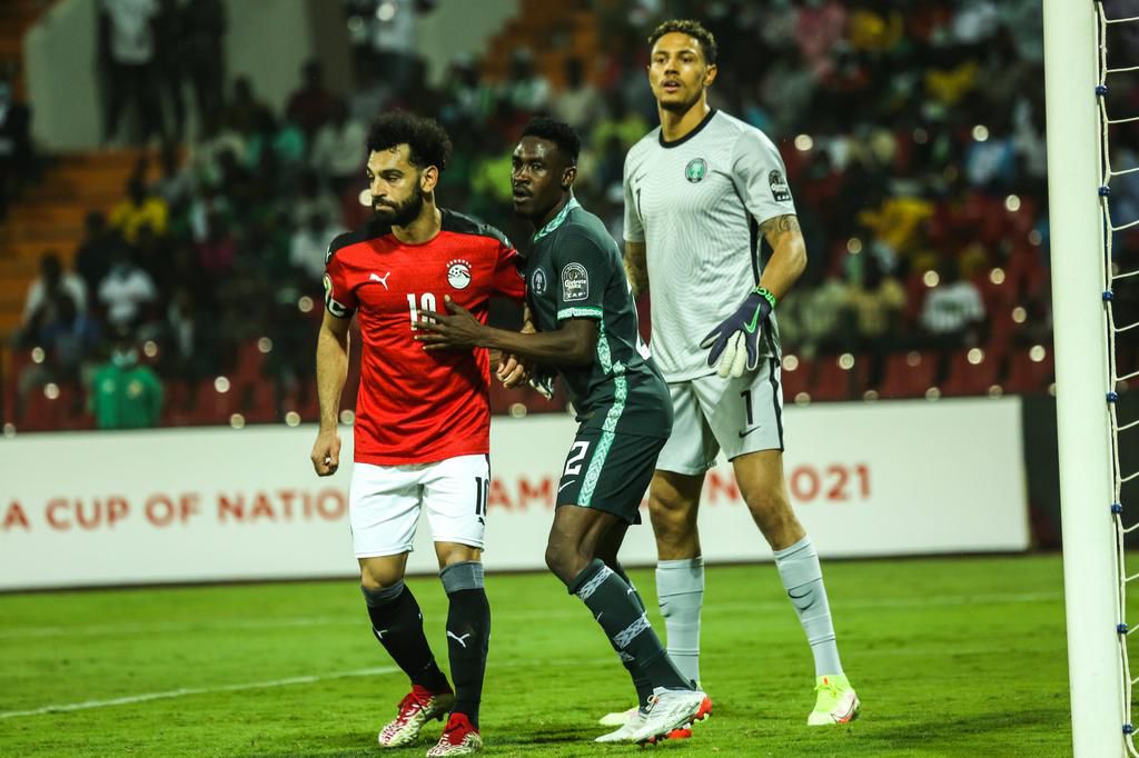Mohamed Salah was kept well in hand by Zaidu Sanusi and the rest of the Nigeria defence in their AFCON meeting on Tuesday (IMAGO/Shengolpixs/Tobi Adepoju)