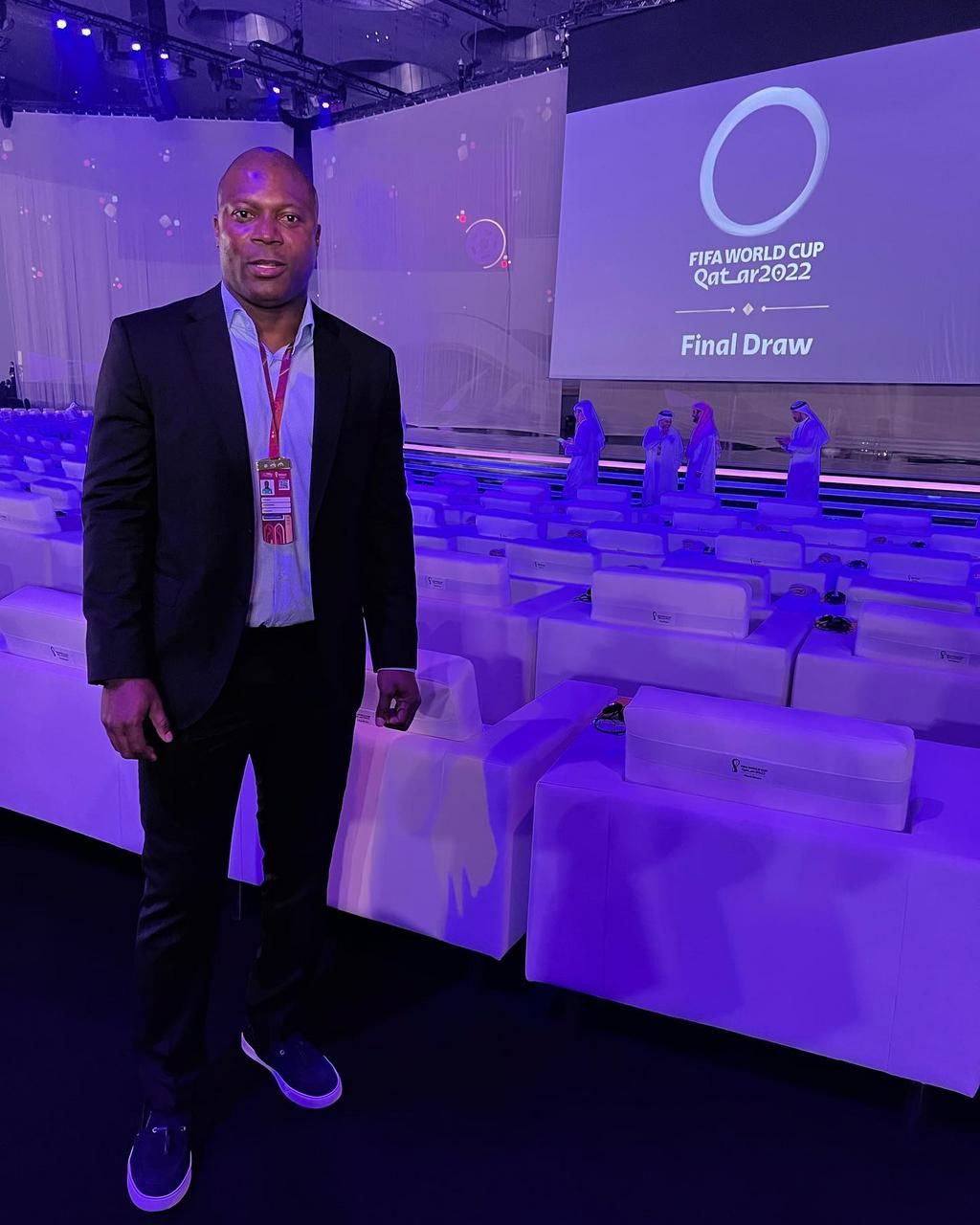 Okocha and Yakubu were both present at the 2022 FIFA World Cup draws in Qatar