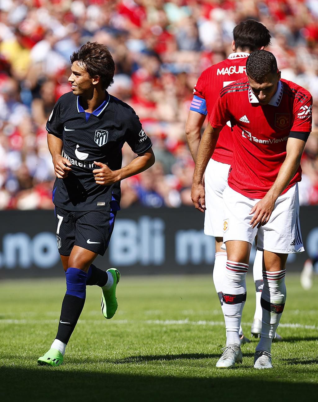 Joao Felix celebrates his winning goal.