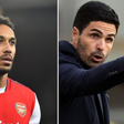 Pierre-Emerick Aubameyang and Mikel Arteta