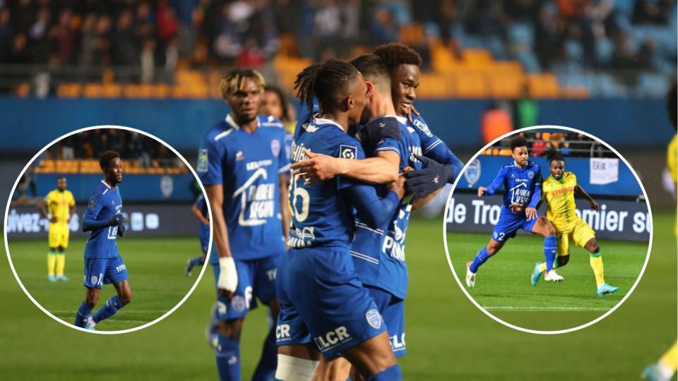 Moses Simon in action against Troyes