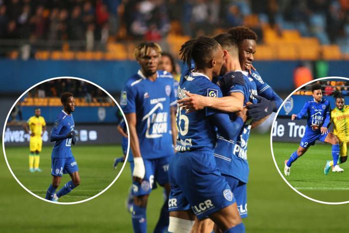 Moses Simon in action against Troyes