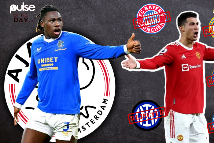 Calvin Bassey on his way to a historic transfer to Ajax.