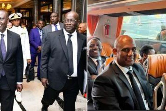 President William Ruto, First Lady Rachel Ruto, President Samia Suluhu and other African leaders  aboard a bus heading to Buckingham Palace to attend state reception in honor of Queen Elizabeth II (1)