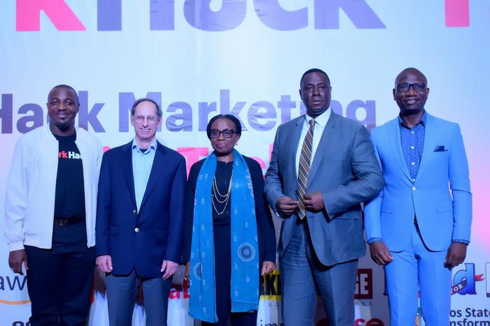 L-R: Founder, Eko Innovation Centre, Mr. Victor Afolabi; Founder, Consumer Data Platform Institute (USA), Mr. David Raab; Chief Executive Officer, Entod Marketing Ltd., Mrs. Iquo Ukoh; Principal Partner, Apex Marketing UK, Dr. Rotimi Olaniyan; and Exe...