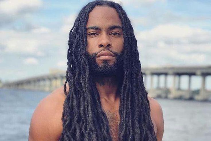 Man with long dreadlocks