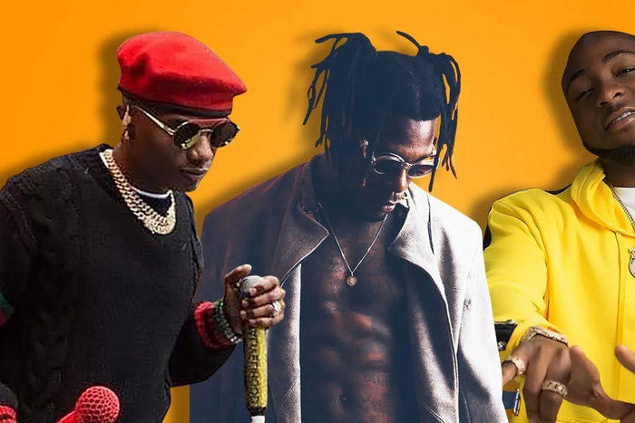 Wizkid, Burna Boy and Davido (Ghgossip)