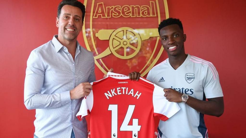 Eddie Nketiah gets iconic Arsenal number 14 jersey