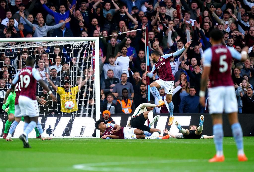 Douglas Luiz scored Aston Villa’s only goal of the game