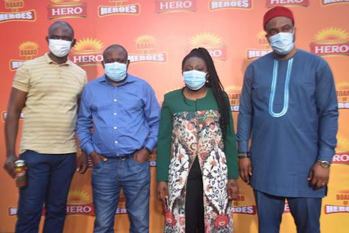 R – L: Onitsha Plant Manager, International Breweries Plc, Sylvester Ameke; Marketing Director, International Breweries Plc, Tolulope Adedeji; Head of Sales, International Breweries Plc, Sylvester Umemezie, and District Manager, International Breweries...