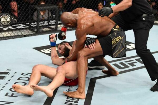 Kamaru Usman secured a devastating knockout of Jorge Masvidal at UFC 261