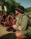 Lewis Hamilton takes part in a traditional Pokot ceremony during his recent trip to Kenya