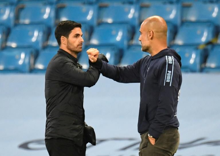 Arsenal manager Mikel Arteta (left) faces former boss Pep Guardiola in Saturday's FA Cup semi-final