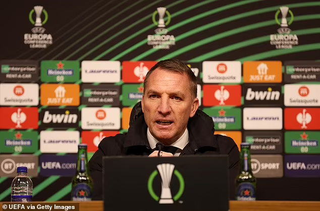 Leicester City manager Brendan Rodgers