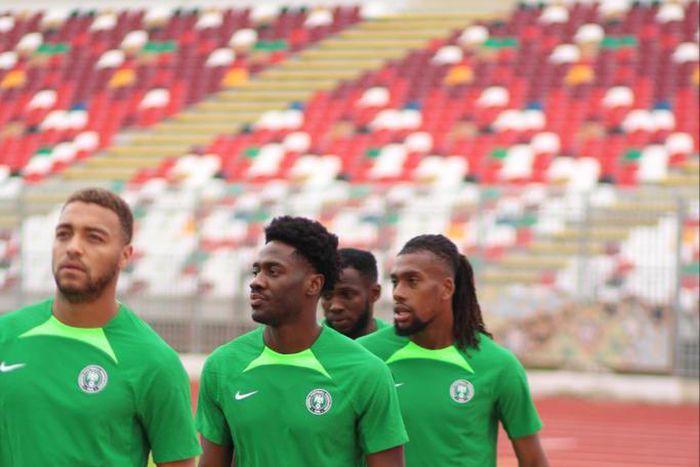 Super Eagles in training