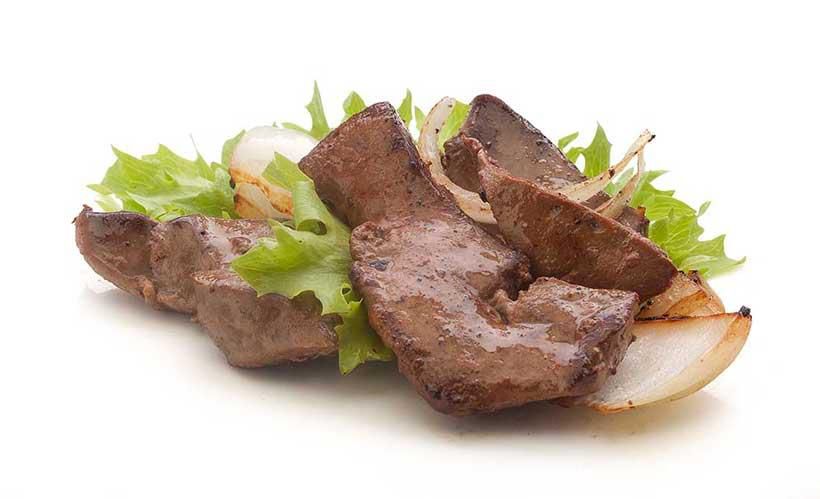 Cooked Beef liver. It is rich in Vitamin A