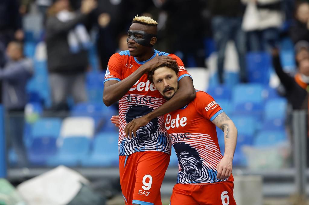Victor Osimhen and Mario Rui (IMAGO / LaPresse)