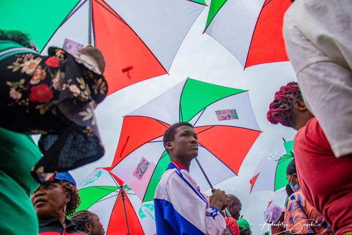 PDP supporters at an election campaign rally in Edo State [Adedotun Soyebi]
