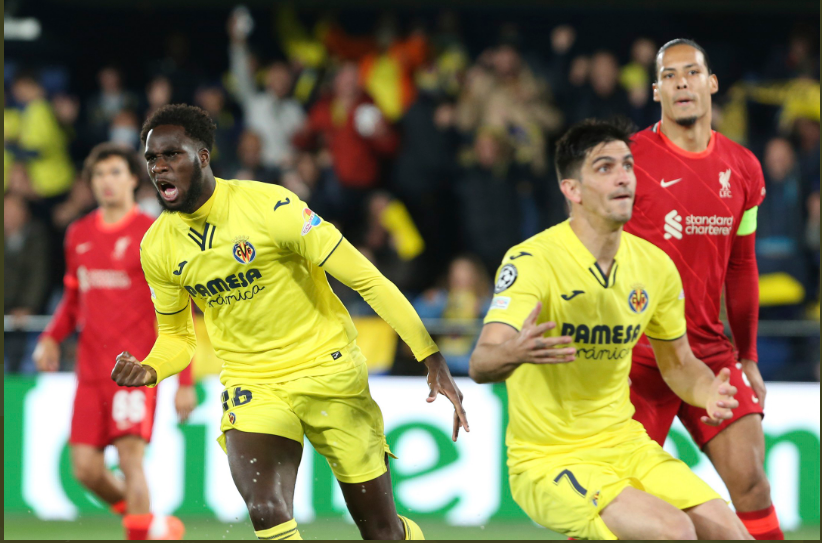 Boulaye Dia opened the scoring for Villarreal against Liverpool
