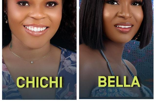 Big Brother Naija housemates Chi Chi and Bella [Instagram/BigBroNaija]