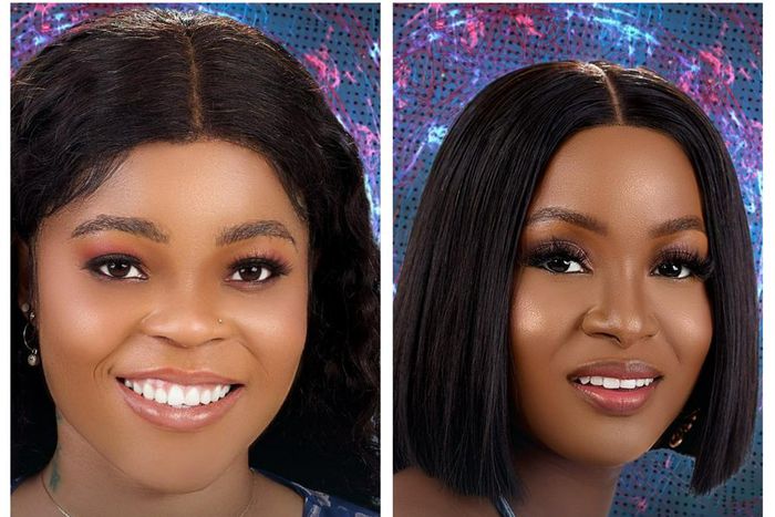 Big Brother Naija housemates Chi Chi and Bella [Instagram/BigBroNaija]