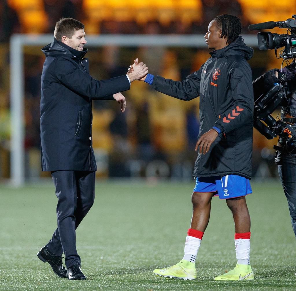 Steven Gerrard and Joe Aribo (Rangers)