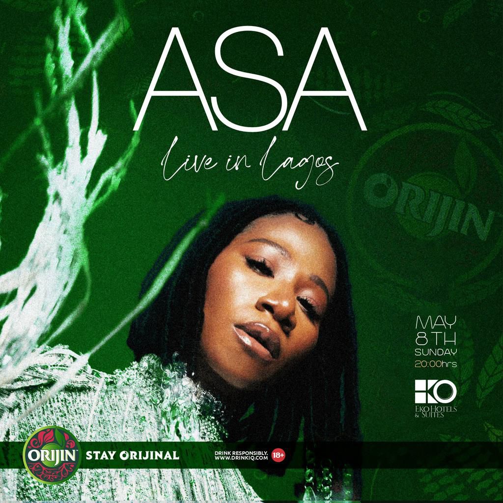 Orijin seals deal to sponsor Asa live in Lagos, promises and 'Orijinal' experience to guests