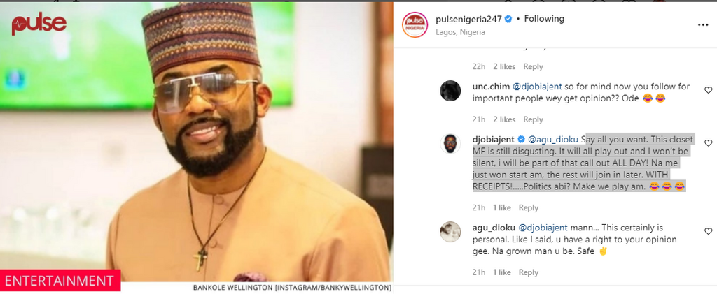 DJ Obi says as he drags Banky W over political ambition