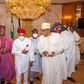 President Muhammadu Buhari with some APC Governors and Ministers.