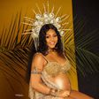 Regina looked oriental in her maternity photo [Instagram/ReginaDaniels]