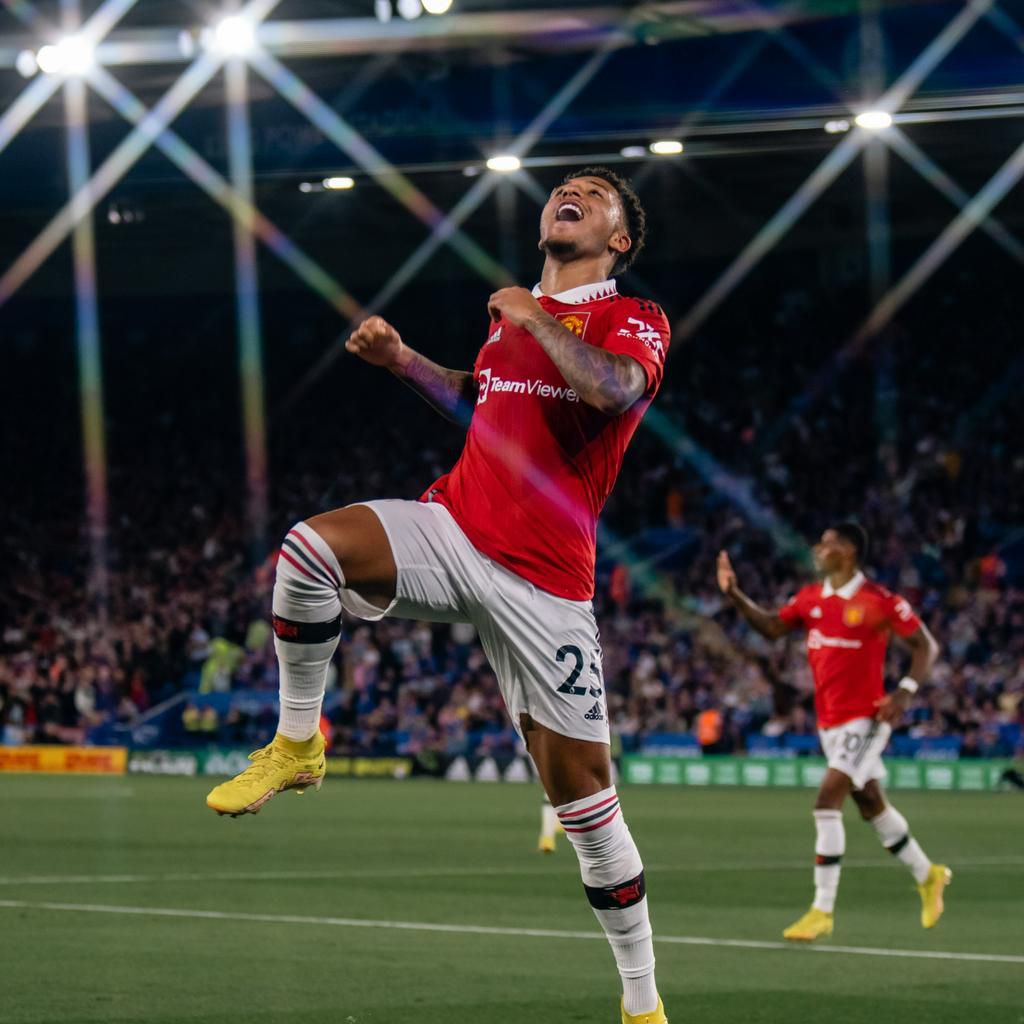 'Sancho is back' - Reactions as Manchester United beat Leicester City