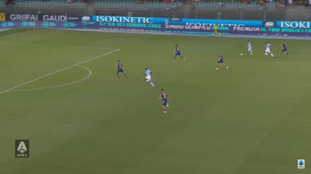 Osimhen timed his run to get ahead of his marker, before laying the ball off to Politano to score the fifth