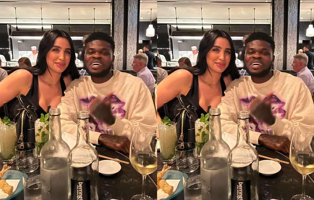 Thomas Partey steps out with new Moroccan girlfriend Sara Bella