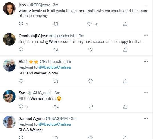 Reactions as Chelsea fans compare Timo Werner to Bruno Fernandes