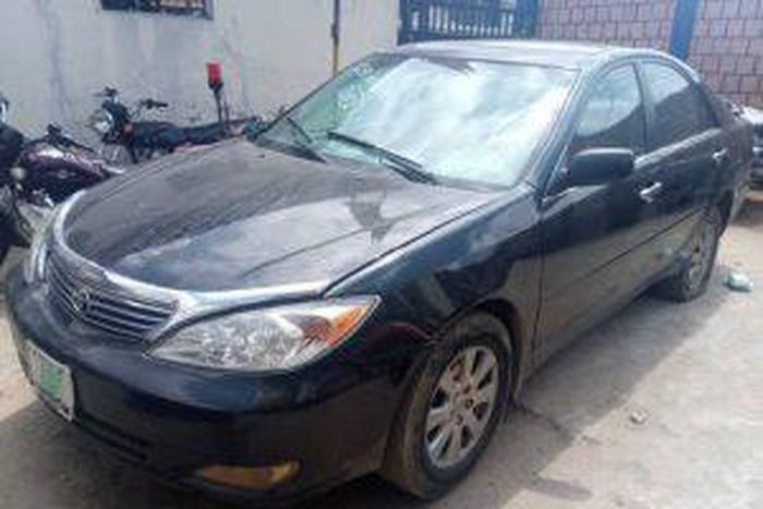 The suspected stolen car